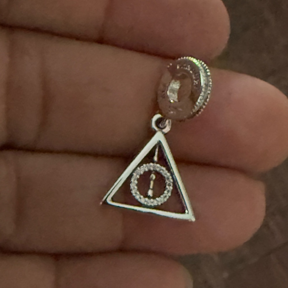 Pandora Silver Triangle Dangle Charm - image 4